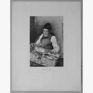 Fischmann, aus der Mappe Vereinsgeschenk des Schsischen Kunstvereins auf das Jahr 1898, Heft XV, nach F. Kops